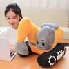 Simulation Tractor&Excavator Plush Toys Kawaii Car Dolls Stuffed Soft Vehicle Pillow Creative Christmas Birthday Gift for Kids
