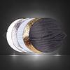 1pc Portable Five In One Reflector Kit, Featuring Semi Transparent, Silver, Gold, White, and Black Multi Disc Reflectors