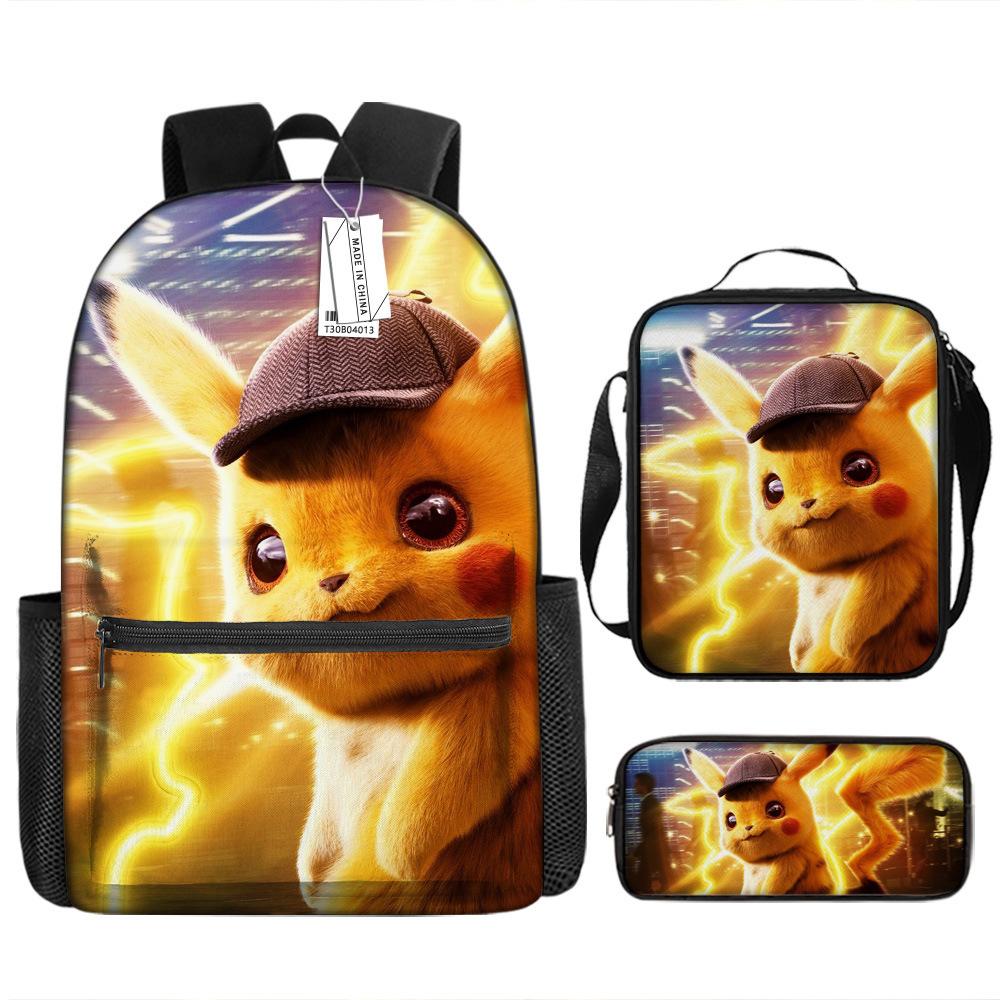 School Season Student Schoolbag Pokémon Pokémon Backpack Cartoon Satchel Pencil Case
