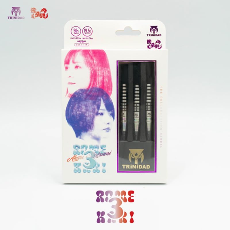 TRiNiDAD x Ryu Darts Barrel Romekari 3 19.5g 90% Tungsten - Iwata Natsumi x Oshiro Akari Collab (ROMEKARI)