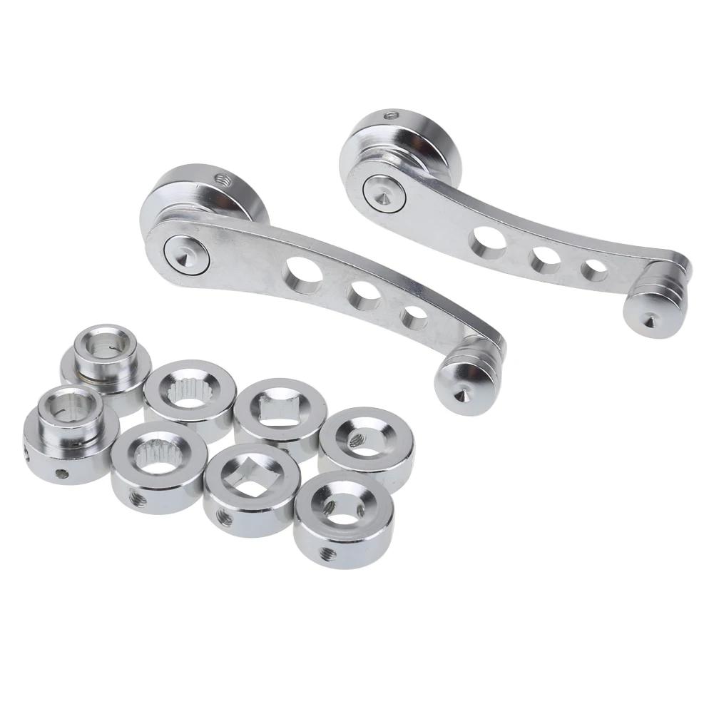 2pcs Aluminum Alloy Universal Car Window Handle Winder Riser Replacement