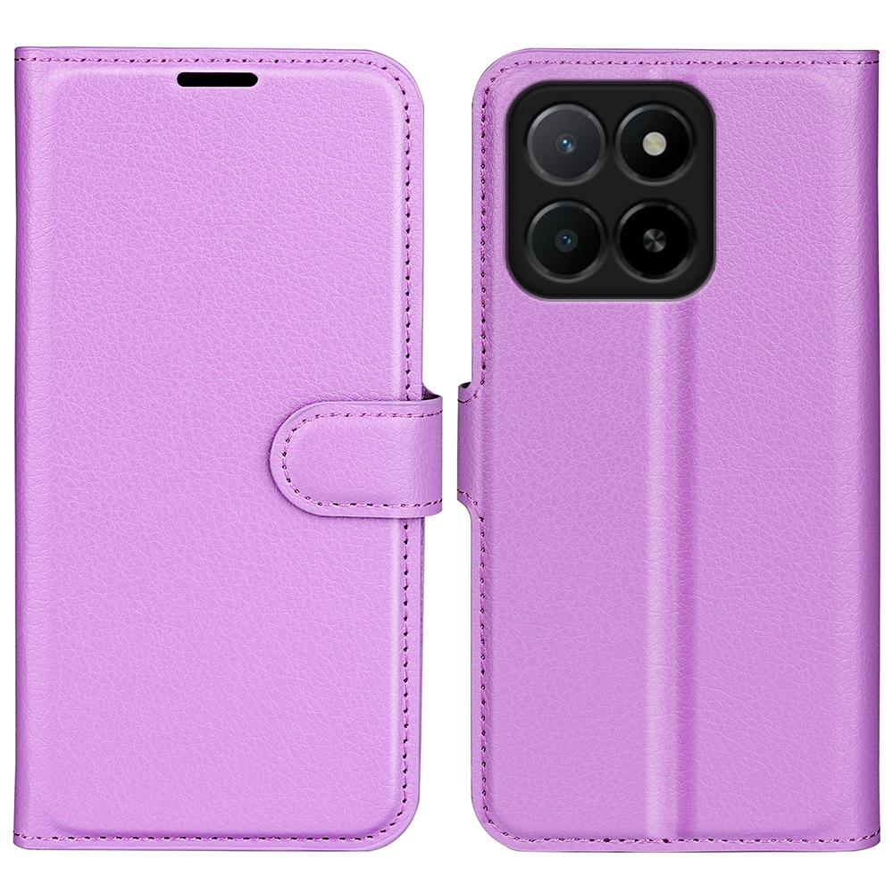 For Honor X5b Case Litchi Texture Shockproof Leather Wallet Phone Cover