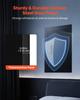 Wall Safe, 3-Tier Hidden Wall Safe with Fingerprint, Password, Key & Turning Knob, Q235 Cold-Rolled Steel In-Wall Box with Adjustable Shelves & Key