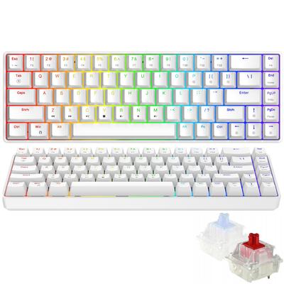 New Triadyn Play Electra RGB Anti-Ghosting Red Switches Gaming Mechanical Keyboard for Gamers White