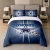 3Pcs Bedding SetDallas Cowboys Soft Bed Sheet and Two Pillowcases Home Bedroom Decor