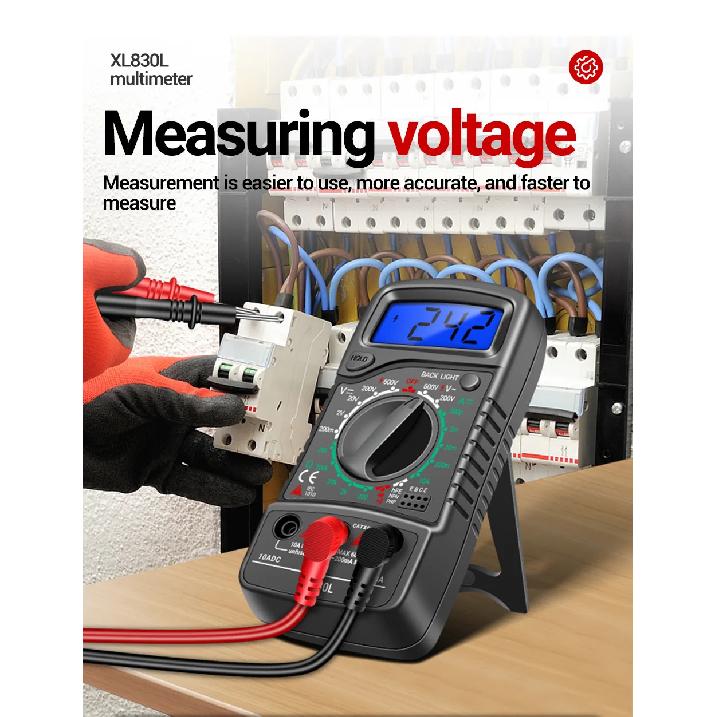 ANENG XL830L Digital Multimeter High-precision Voltage Current Meter Intelligent Portable Small Multimeter Transistor Data Hold