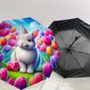 1pc rabbit flower Pattern Umbrella  Automatic Opening and Closing Umbrella, High quality Umbrella, Ideal Gift for Her 244