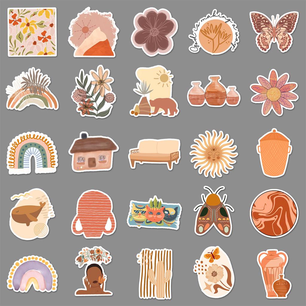 50 Graffiti Stickers for Freshman Accounts DIY Skateboard Phone Case Suitcase Stickers Waterproof