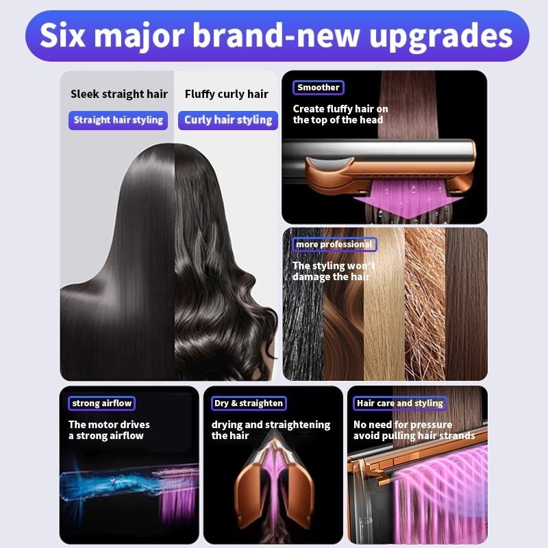 Professional Hi-Tech Hair Straightener Wet & Dry Dual-use Hair Straightener Board Household Portable Airstrait straightener