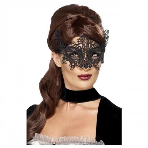 Smiffys Womens/Ladies Filigree Lace Embroidered Eye Mask