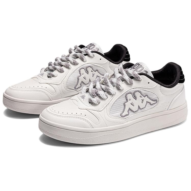 Kappa Comfortable Lightweight Slip-Resistant Durable Low-Top Casual Shoes Unisex sneaker White Gray K0EY5CC80-012