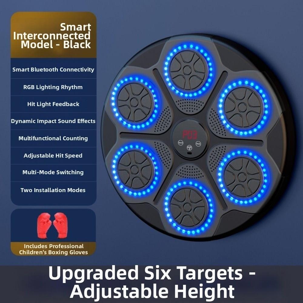 Bluetooth Connection Smart Music Boxing Machine Wall Mounted Boxing Electronic Target  Friend Party