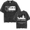 Attack on Titan Retro Gewassen Oversized Y2k T-shirt Dames Heren Mikasa Ackerman Eren Jaeger Wings of Freedom Katoenen Kleding