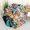 1 Stück Captain Tsubasa Automatischer Öffnungs-/Schließ-Außenschirm - Tragbares 3-fach faltbares Design mit 8-Speichen-Eisenrahmen - Outdoor für Fans, Reisende, Täglichen Gebrauch