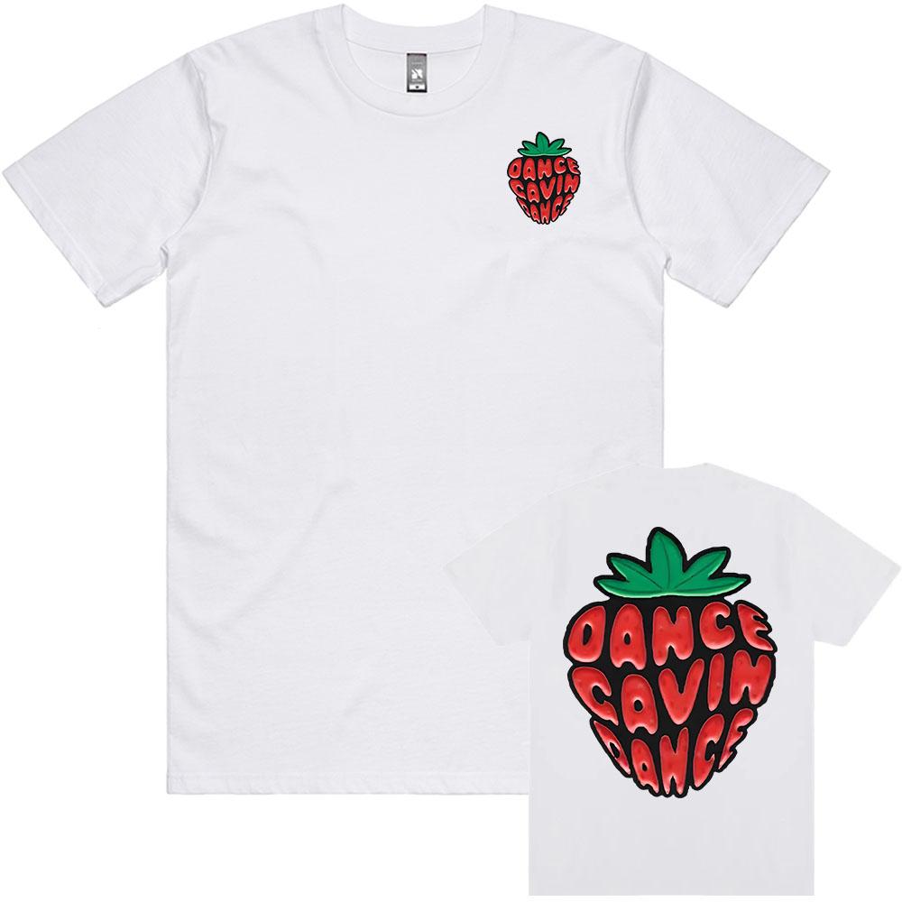 Knuckles Tee DANCE GAVIN DANCE Strawberry Tshirt Summer Oneck Cotton Male Tshirts Fashion Music Group Graphic Merch Clothing