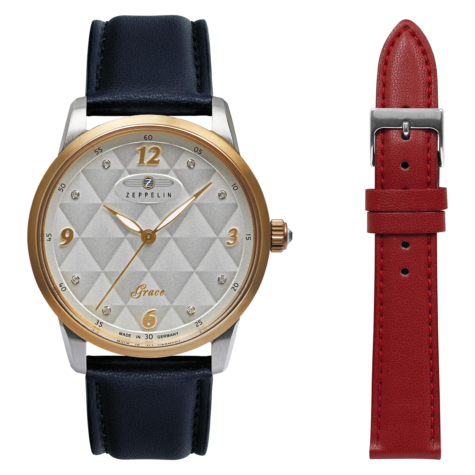

Casual Watch Sustainable Planet Edition Navy [Zeppelin] 7349-1_NSET Women s [Item] срібний