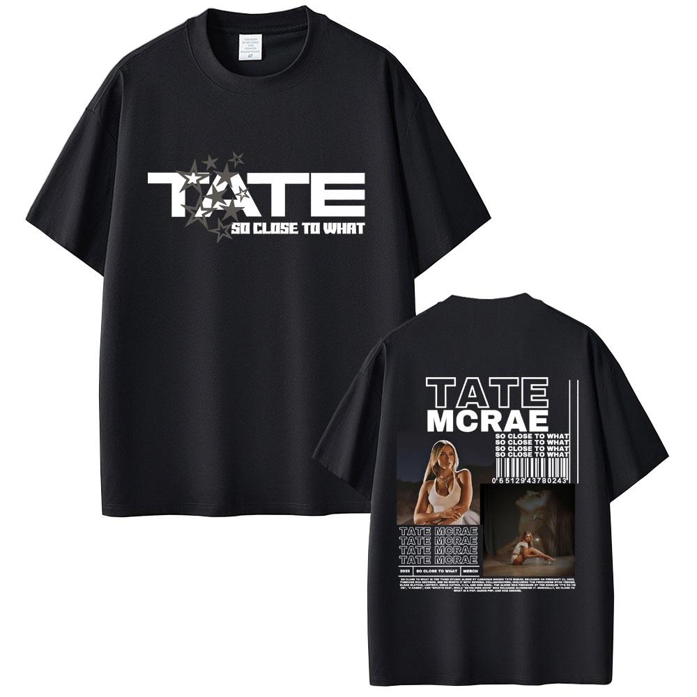 Wat Is Tate McRae's Album So Close To Miss Possession 2025 Wereldtour T-shirt Zomer Heren Dames Mode Katoenen T-shirt