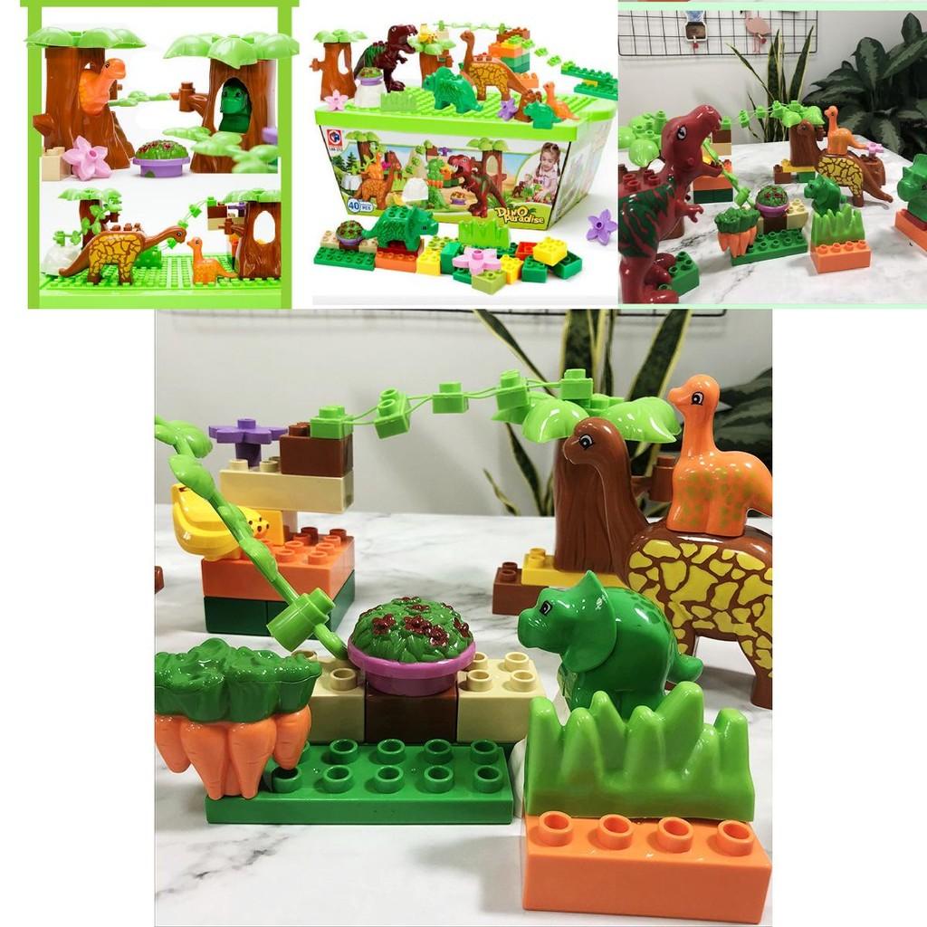 Dinosaur Building Blocks Set For Kids With Large Abs Plastic Pieces For Creative Play