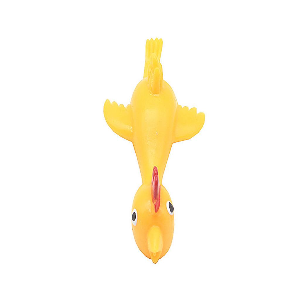 Creative Ejection Chicken Toy Light Rubber Finger Prank Flying Toy