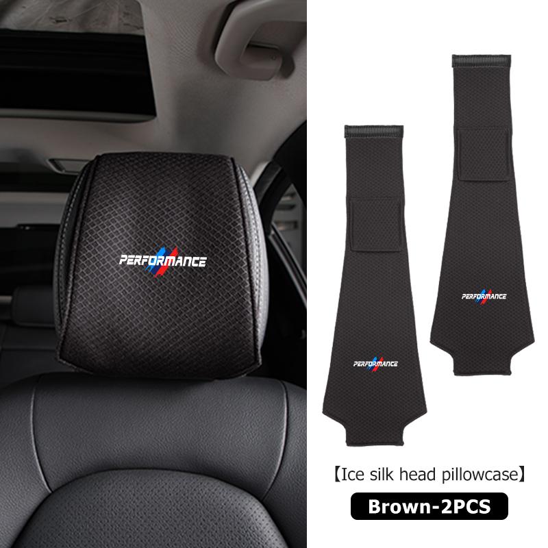 For BMW E36 Car Seat Headrest Cover Cushion Neck Pillow Protector Pad For BMW X1 X3 X4 X5 X7 G20 G38 F20 F39 F48 E46 E60 E36 E39