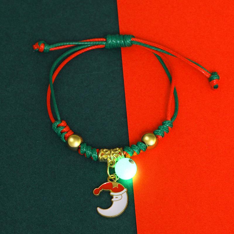 2025 Luminous Santa Claus Bracelet for Women - Popular Christmas Jewelry for Couples and Friends