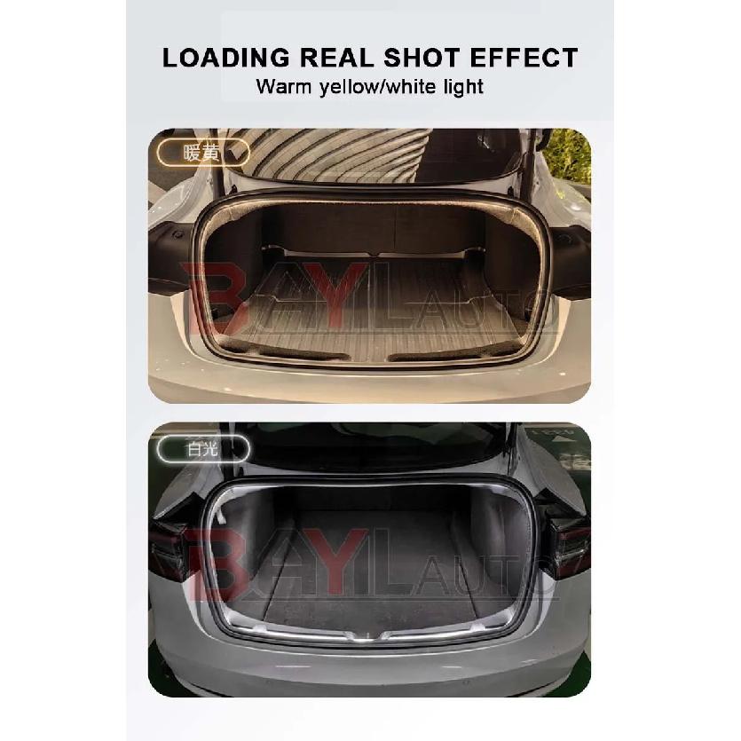 Car Trunk light For Tesla NEW Model 3 highland 2024 2025 Interior atmosphere light Rear Tail box lighting Auto Accessories