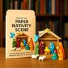 DIY Paper Nativity Scene Christmas OrigamiSet Handmade Party Decorations Easy To Fold Christmas Paper Craft Kit For Beginners
