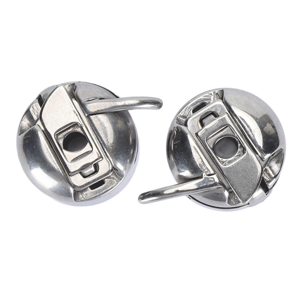 2pcs Flexible Metal Sewing Machine Bobbin Case Steel Home Sewing Machine Part  Home Sewing
