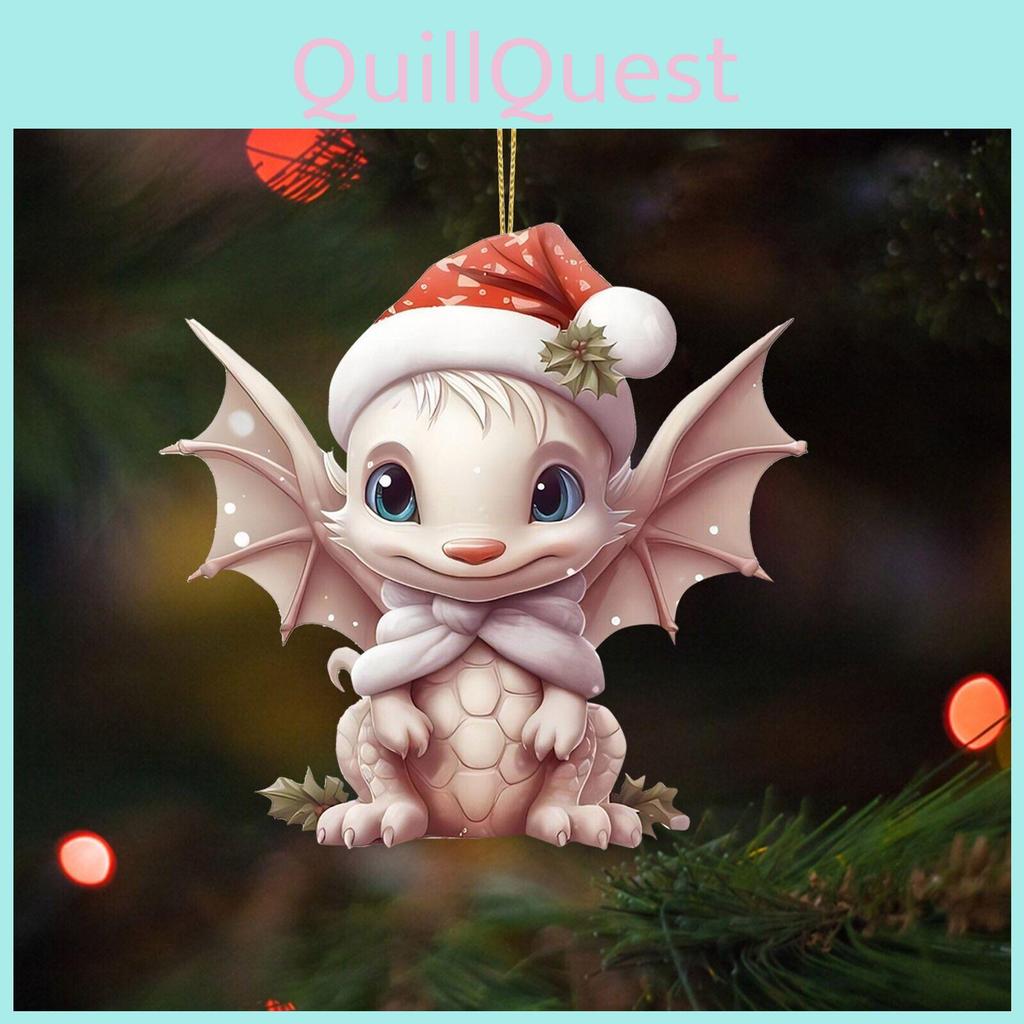 Colorful Cartoon Dragon Christmas Tree Hanging Ornament For Car Interior Decor