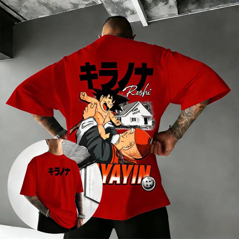 

Dragon Ball Roshi Anime Graphic T Shirt Men Women Summer Short Sleeve Tee Casual Top Streetwear Vintage Cartoon Print Daily Wear S