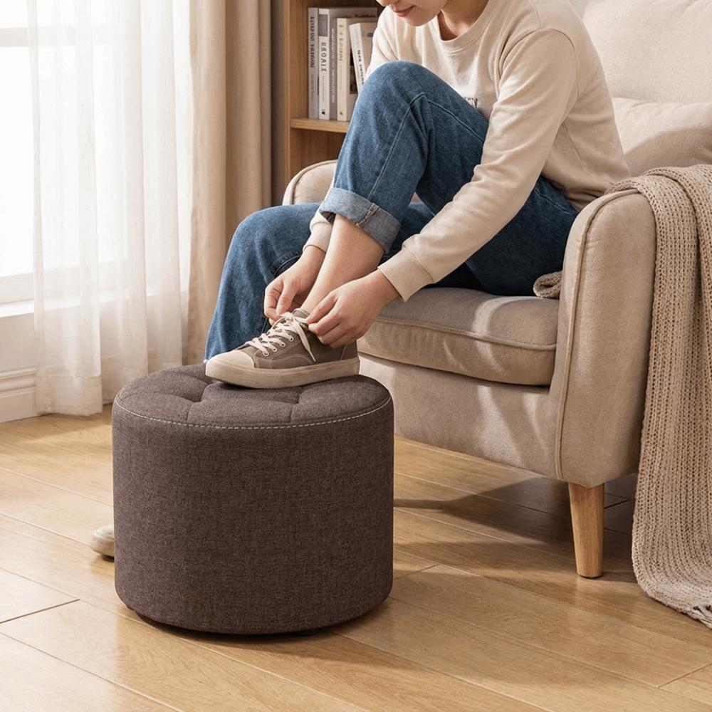 Soft Low Stool Portable Footrest Home Decor Foot Stool  Sofa Footrest