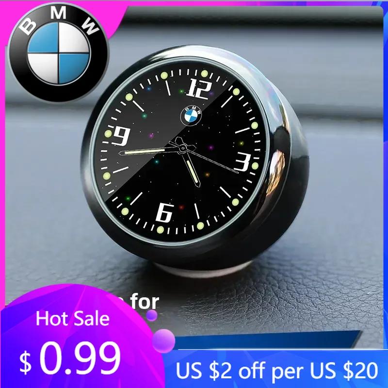 LMHKH1 Car Sticker Hot For BMW Car Interior parts mini Clock Watch Auto Electronic Quartz Watch For BMW M E46 E90 E60 F30 F10 E39 E36