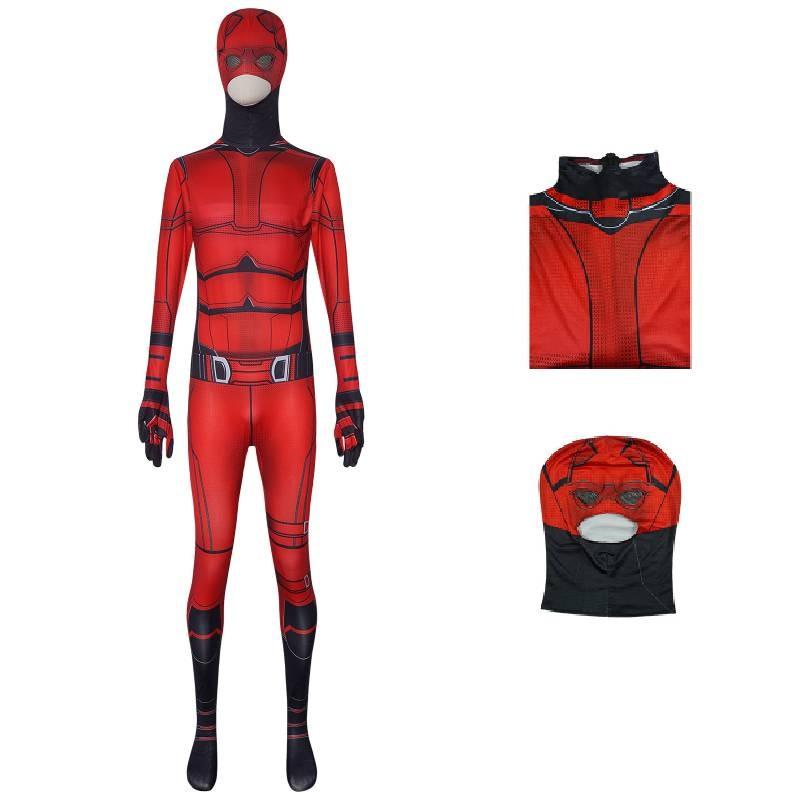 Costume Cosplay Daredevil Battle Suit Jumpsuit Halloween Movie Cosplay Costume