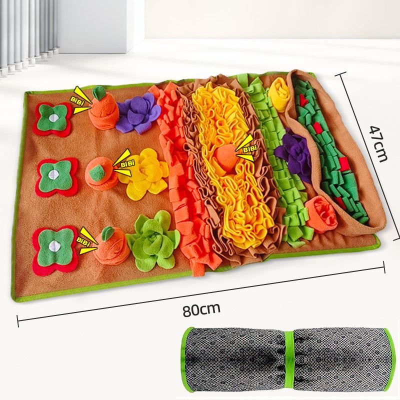 Pet Snuffle Mat: Dog & Cat Boredom Buster, Sniffing Toy, Energy Exertion, Slow Feeder, Enrichment Mat.