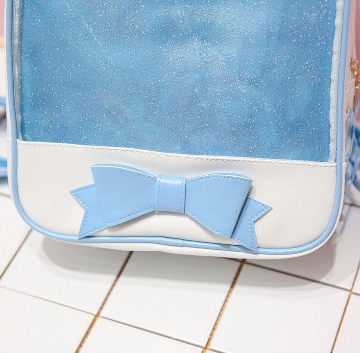 Premium Quality 6 Colors Clear Ita Bag Transparent Itabag Pin Display Backpack For Kids