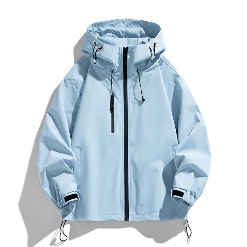 2024 Unisex Větruodolná Venkovní Skořepinová Bunda se Odnímatelnou Kapucí pro Jaro/Podzim