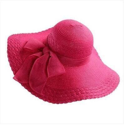 Female 2025 New Sun Hat Summer Anti-UV Lady Wide Brim Hat Women Solid Floppy Summer Straw Hats for Women Brim Beach Hat розы красного
