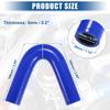 X AUTOHAUX Silicone Reducer Hose Pipe Bend Turbo Intercooler 135 Degree Elbow Inner Diameter 19mm Blue