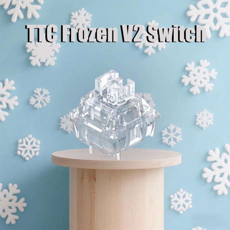 TTC Frozen V2 Schalter 3-Pin Leise Linear RGB Fabrikgeschmiert Spiele Stumm Mechanische Tastaturschalter für AULA F75 AJAZZ AK820
