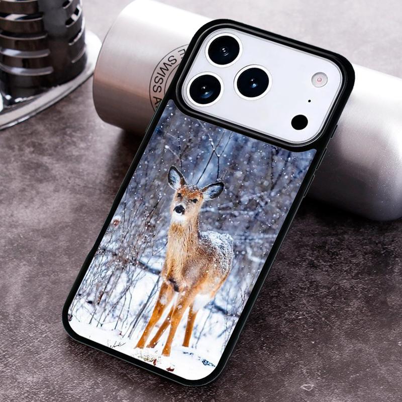Stag Male Reindeer Nature Phone Case For iPhone 17,16e,15,14,13,12,11,Mini,Pro,MAX soft Silicone Cover
