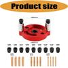 Wood Joinery Drilling Guide Adjustable Auto Centering Doweling Jig with 2/3/4/5/6/7/8/9/10 Mm Drill Bushes for Shed Assembly, Fence Work, and Repair