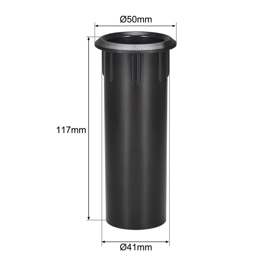 Uxcell Porty pro reproduktory, 41 mm x 117 mm, Bassreflexové trubice pro subwoofer, Box pro basový reproduktor, Balení po 4 kusech