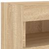 7 Piece TV Wall Unit with LED Lights Sonoma Oak