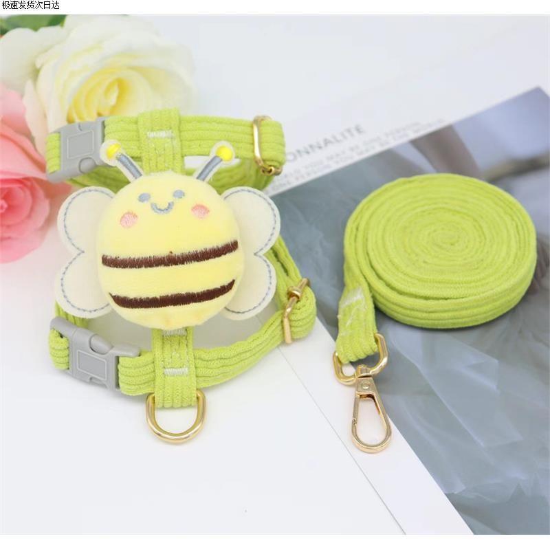 

Dear Dog Hand Holding Rope Small Size Dogs Dog Leash Teddy Bichon Chest Back Dog Leash Vest Dog Rope Pet Supplies Bee-Green_1.2 m S [Suggested 1.00 kg-2.50 kg]]