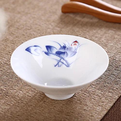 Jingdezhen Dropshipping Tea Set Hand-painted Tea Cup Puer Black Tea Tieguanyin Ceramic Small Cups Chinese Household Teaware