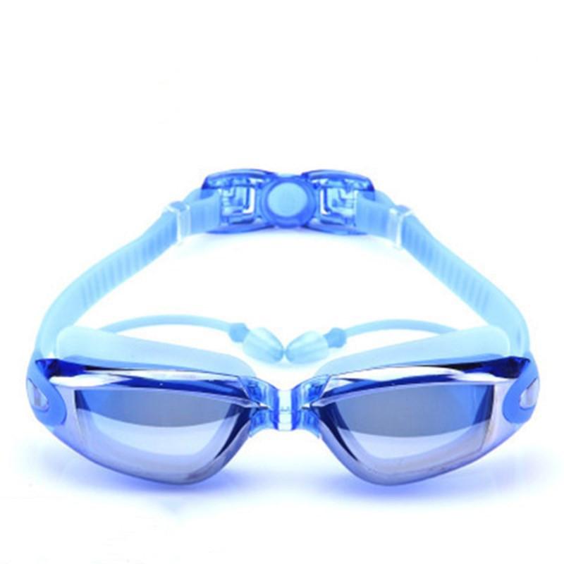 Anti Fog Swimming Goggles UV Glasses Adjustable Earbuds Nose Clip Adult Kids Eye Shield Goggles