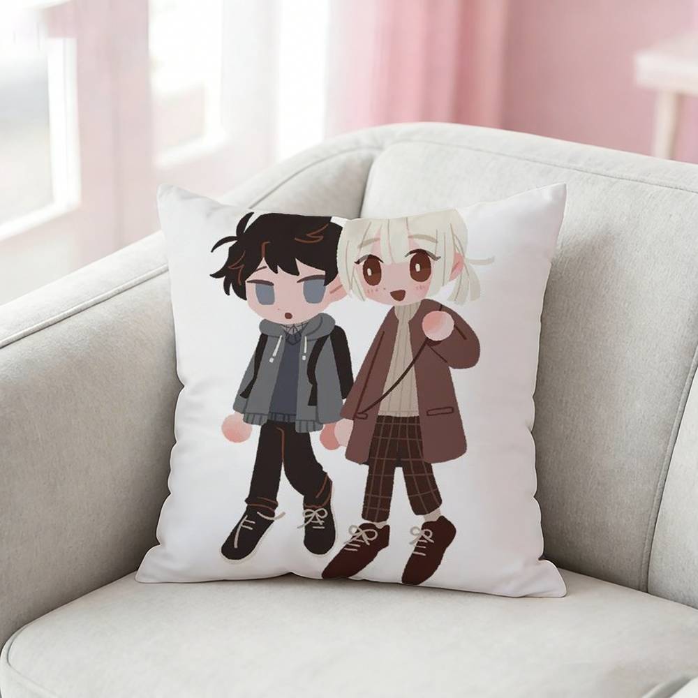 Anime SSaihate Station Pillow Case Pattern Printed Pillowcase For Living Room Sofa Cushion Cover