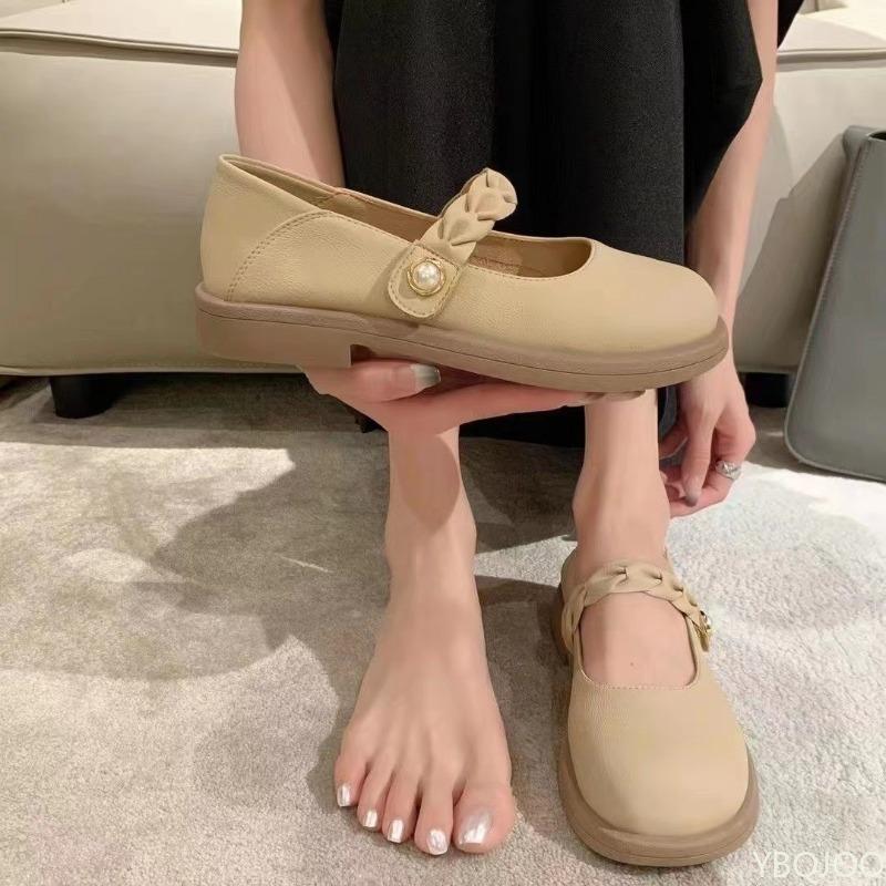 Fashion Spring summer new round toe cute comfortable single shoes women's flat shoes elegant fashionable versatile women's flat shoes