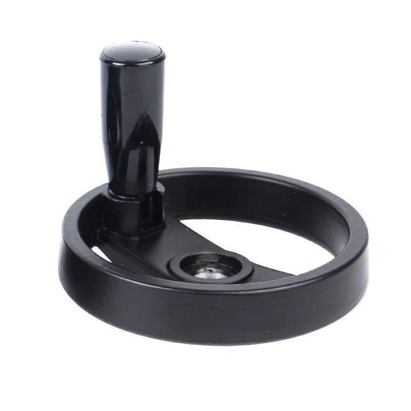

Aluminum Alloy Double Spoke Handwheel with Folding Handle HAM11-D Series D100 (12mm Bore, Keyway 4mm)