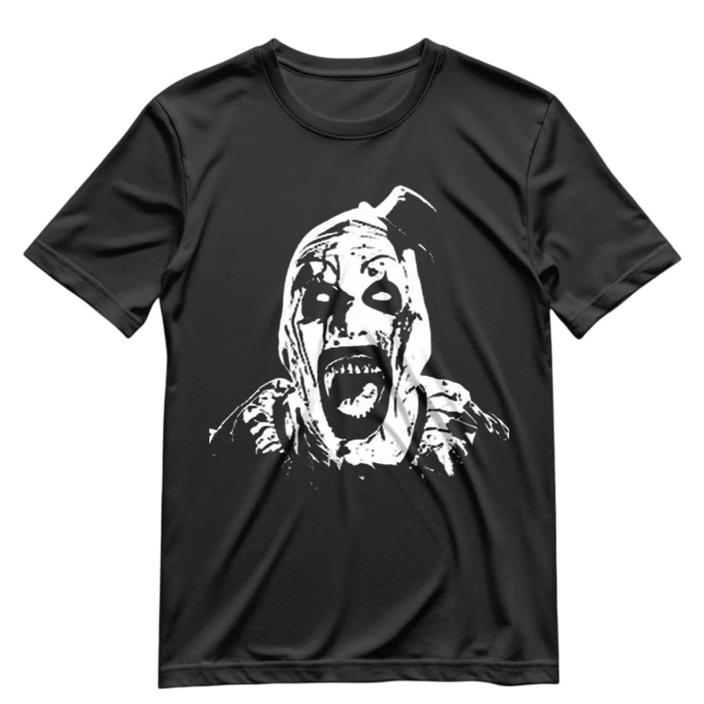 Art The Clown T Shirt Art Laughing Terrifier Movie Graphic Shirt XS-3XL
